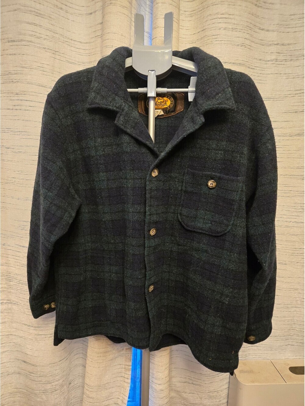 Vintage Woolrich wool plaid jacket L | 80s 90s grunge Americana